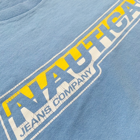 Nautica Long Sleeve T-Shirt vintage baby blue - Picture 2 of 4